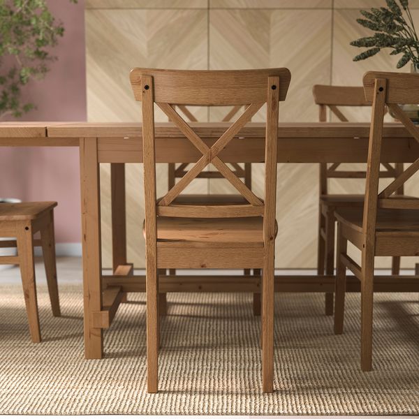 Стул, морилка, антик IKEA INGOLF ИНГОЛЬФLF ИНГОЛЬФ 002.178.20 - фото 7