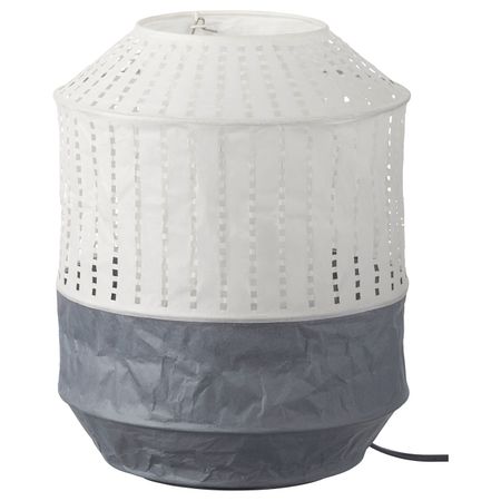 Лампа настольная, белый, серый 32 см IKEA МАЙОРНА 603.561.96