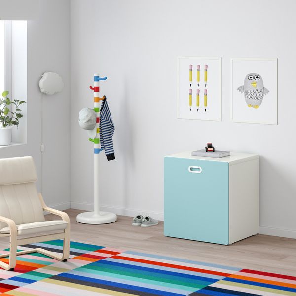 Модуль для игрушек, на колесиках, белый/голубой 60x50x64 см IKEA STUVA СТУВА / FRITIDS ФРИТИДС 392.795.91 - фото 2
