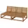 NÄMMARÖ 2-местный модульный диван - для сада/светло-коричневая морилка 162 см