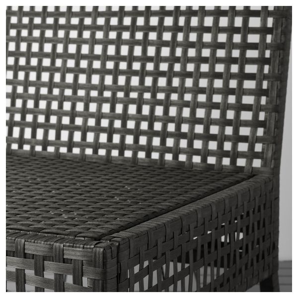 1-местная секция, садовая КУНГСХОЛЬМЕН, черно-коричневый - фото 2