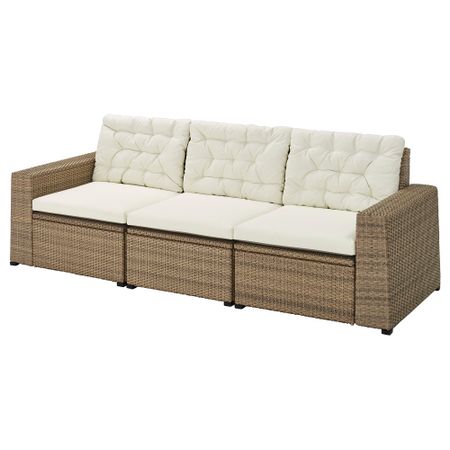 3-местный модульный диван, садовый, 223x82x84 cm IKEA SOLLERÖN СОЛЛЕРОН 893.032.25