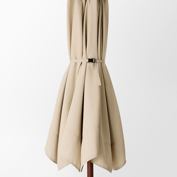 Зонт от солнца с опорой, под коричневое дерево бежевый/Хювон 300 см IKEA BETSÖ БЕТСО / VÅRHOLMEN ВОРХОЛЬМЕН 993.205.64 - фото 5