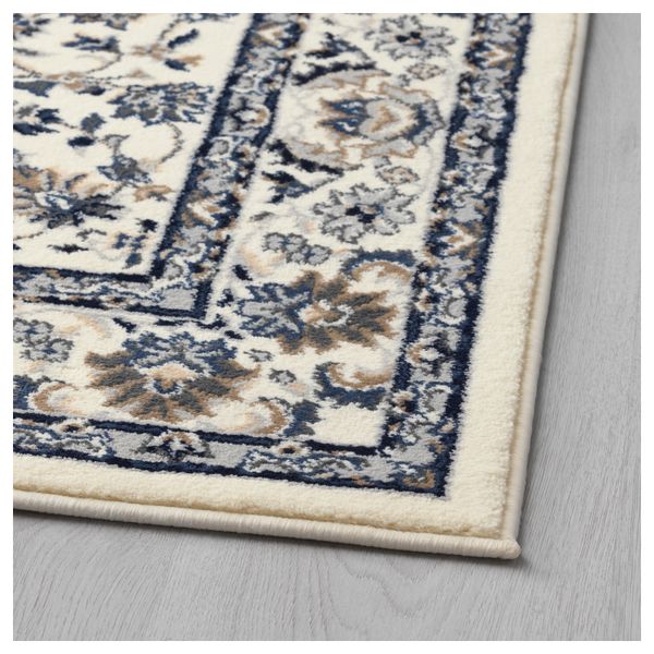 Ковер, короткий ворс ВАЛЛОБИ, бежевый, синий (80x180 см) - фото 2