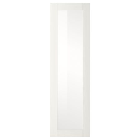 Стеклянная дверь РОСДАЛЬ, белый ясень