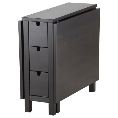 Стол складной, коричнево-чёрный 26/87/148x80 см IKEA NORDEN НОРДЕН 602.522.45