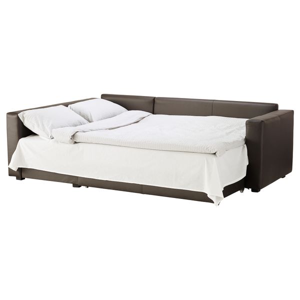 Угловой диван-кровать с отделением для хранения МОНСТАД, Кимстад темно-коричневый - фото 3