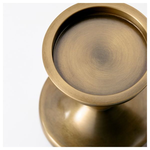 Подсвечник для формовой свечи ЭРСЕТТА, желтая медь (13 см) - схема-чертеж с размерами