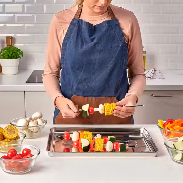 GRILLTIDER Поднос сервировочный - нержавеющ сталь 40x30 см - фото 3