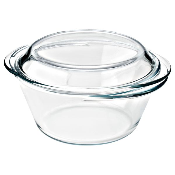 Форма/блюдо для духовки с кршк МУЛЛУС, прозрачное стекло (1.5 л) - фото 1