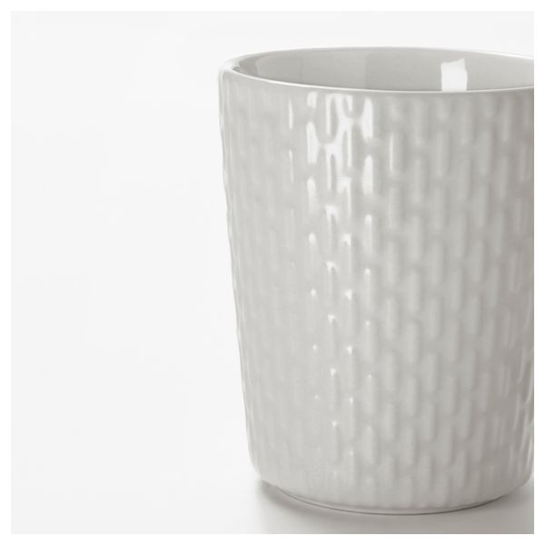 Стакан ВИНТЕР 2017, узор «строчка», светло-серый (23 сл) - фото 2