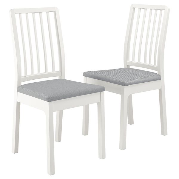 Стул, белый, Orrsta светло-серый IKEA EKEDALEN ЛЕН ЭКЕДАЛЕН 293.998.29 - фото 1