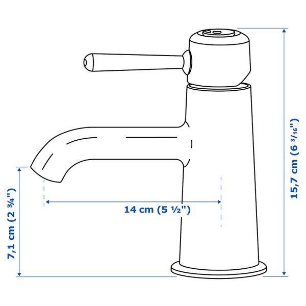 IKEA в интерьере - схема-чертеж с размерами