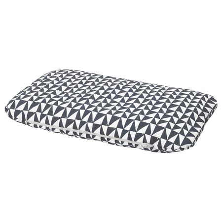 Подушка, черный/треугольник 46x74 см IKEA LURVIG ЛУРВИГ 704.843.82