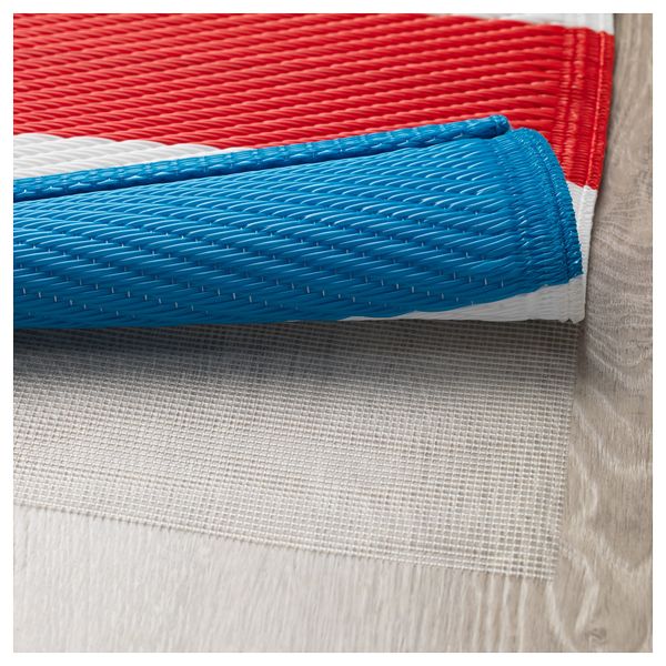 Ковер безворсовый СОММАР 2019, д/дома/улицы синий, красный синий белый/красный (180x240 см) - схема-чертеж с размерами