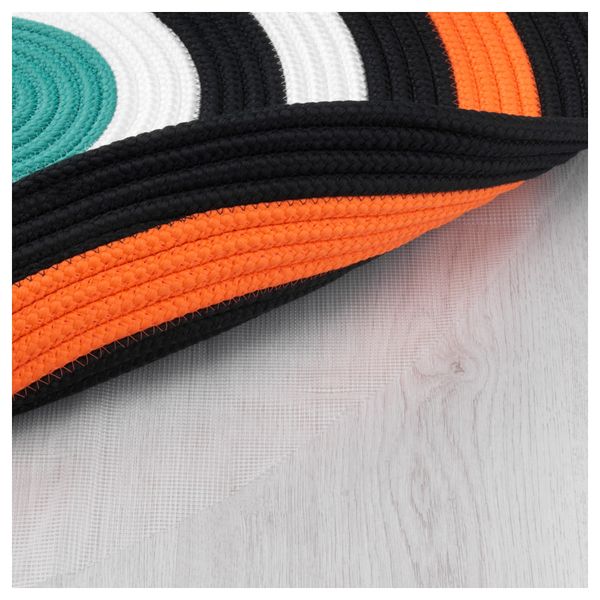 Ковер, плетеный ЛАТТО, оранжевый (75 см) - фото 2