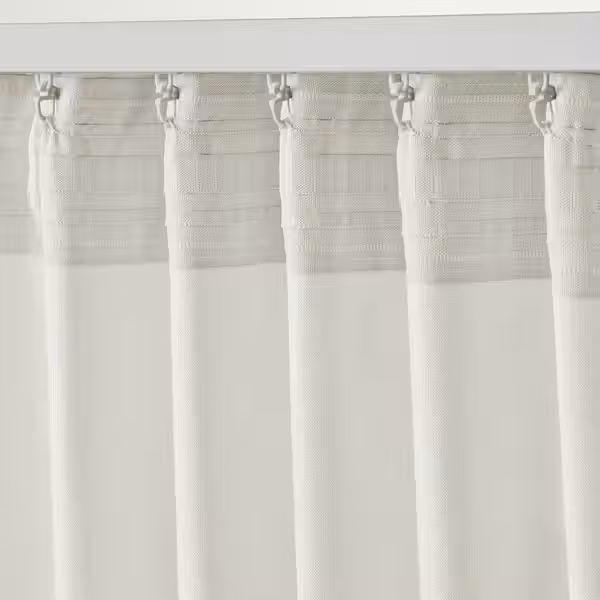 SANELA Гардины, 2 шт. - белый с оттенком/с лентой 140x300 см - фото 5