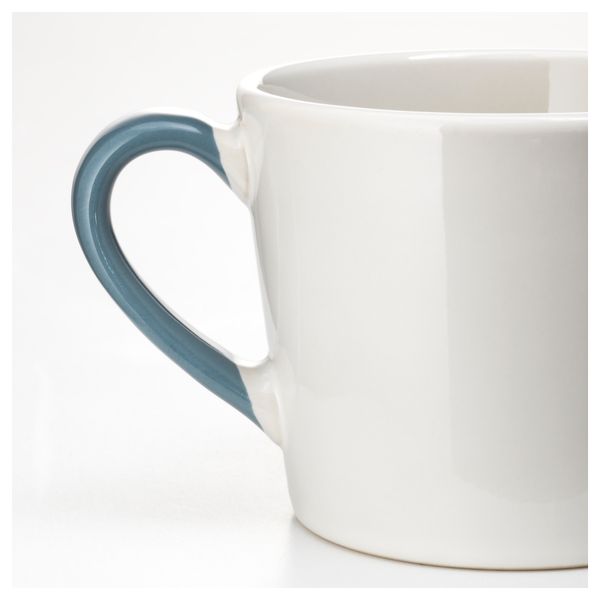 Кружка ФИНСТИЛТ, белый с оттенком, синий (36 сл) - схема-чертеж с размерами