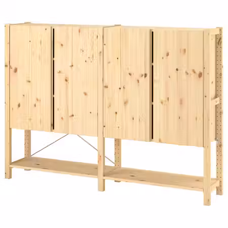 IVAR 2 секции/полки/шкаф - сосна 174x30x124 см