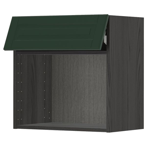 Навесной шкаф для СВЧ-печи, черный, Будбин темно-зеленый 60x60 см IKEA МЕТОД 193.132.75 - схема-чертеж с размерами