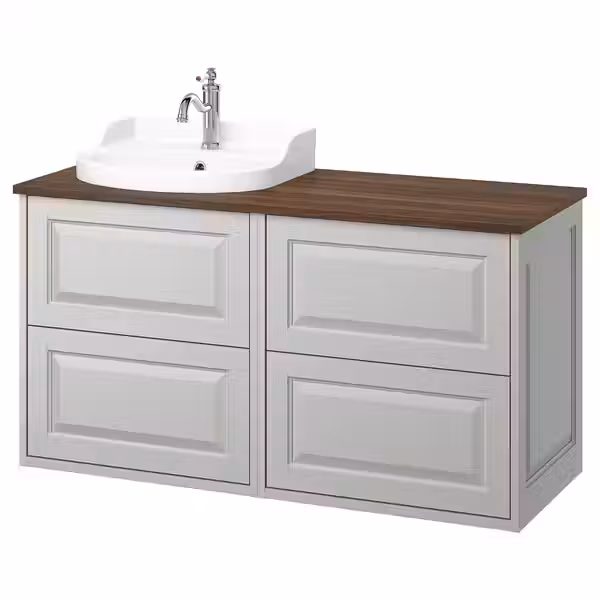 TÄNNFORSEN ТАННФОРСЕН / RUTSJÖN РУТШЁН Шкаф п-раковину/раковина/смеситель - фото 1