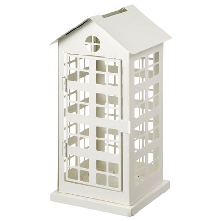 Подсвечник для формовой свечи, домик, белый, 35 см IKEA ВИНТЕРФЕСТ 504.333.41