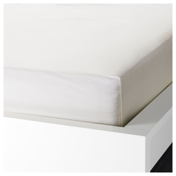 Простыня натяжная СЁМНТУТА, белый - схема-чертеж с размерами