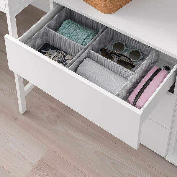 Комбинация с 6 дверьми, 3 ящиками, белый/Фоннес белый 420x42x241 см IKEA OPPHUS ОПХУС 193.243.87 - фото 6