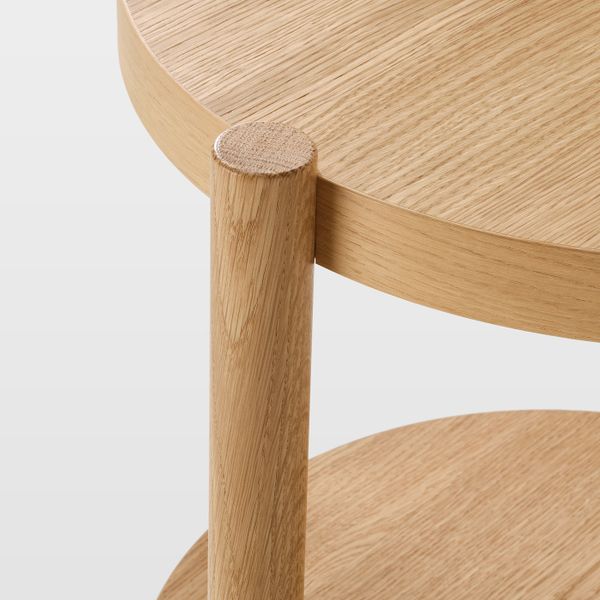 Придиванный столик, белая морилка дуб 50 см IKEA LISTERBY ЛИСТЕРБИ 704.090.43 - фото 4