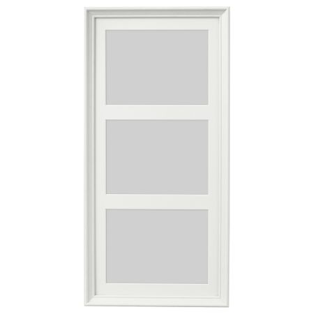 Рама для 3 картин КНОППЭНГ, белая морилка (50x23 см)