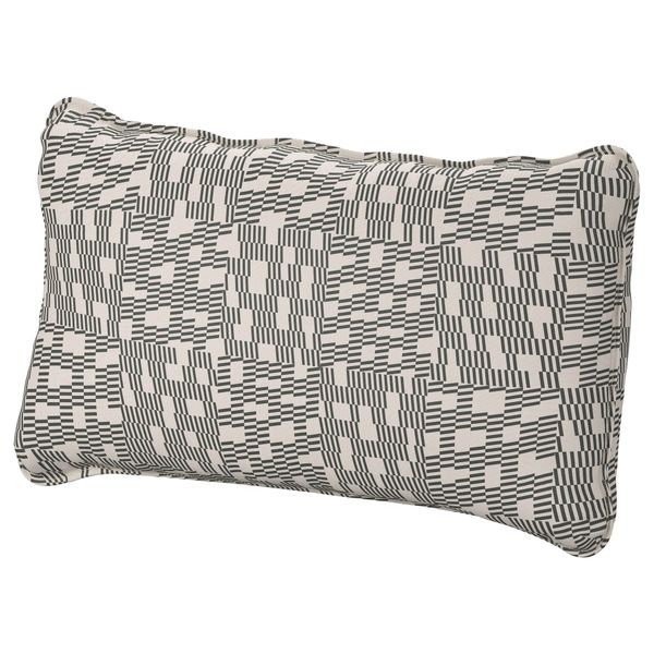 Подушка спинки ВАЛЛЕНТУНА, Фуннарп черный, бежевый - фото 1