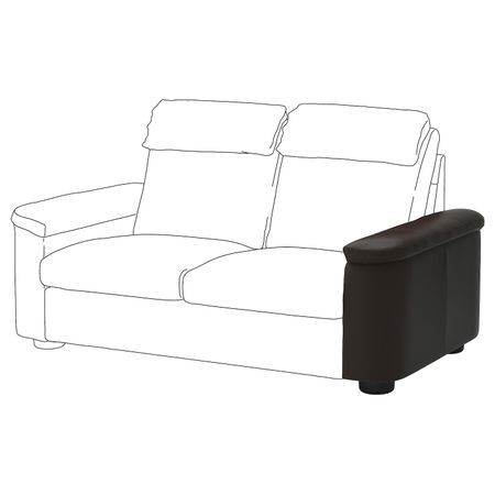Подлокотник, Гранн/Бумстад темно-коричневый IKEA LIDHULT ЛИДГУЛЬТ 604.070.25