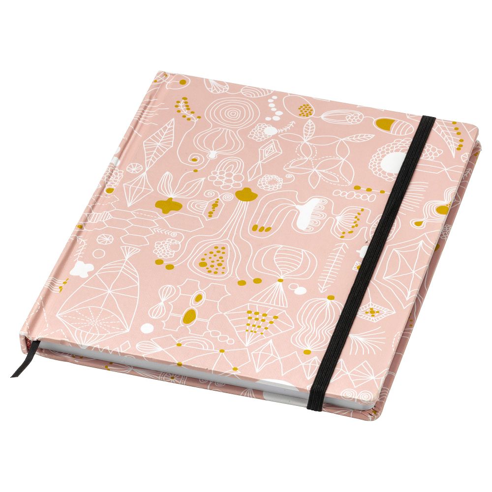 Книжка для записей ЛАНКМОЙ, розовый, белый золотой (20x16 см) - фото 1