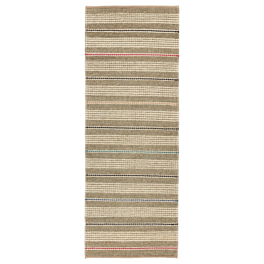 Ковер безворсовый СОДЕРУП, естественный, разноцветный (75x200 см) - фото 1