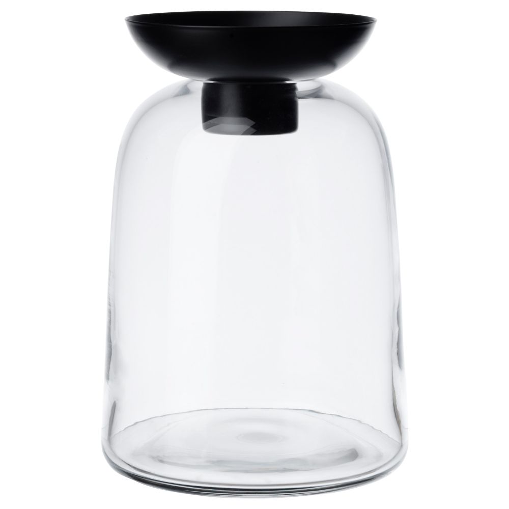 Ваза/подсвечник для греющей свечи ВИНТЕР 2017, прозрачное стекло (21 см) - фото 1