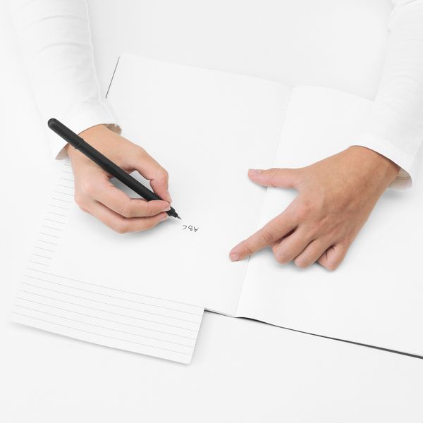 Книжка для записей, черный 26x18 см IKEA FULLFÖLJA ФУЛЛФОЛЬЯ 304.283.07 - схема-чертеж с размерами