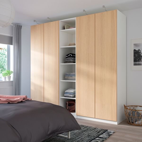 Дверь, 50x229 см, дубовый шпон, беленый IKEA REPVÅG РЕПВОГ 304.278.69 - фото 3