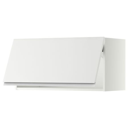 Горизонтальный навесной шкаф МЕТОД, белый, Нодста белый
