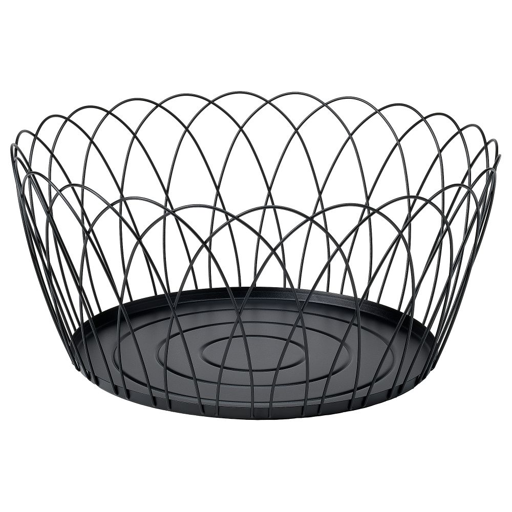 Корзина, черный, 55x25 см IKEA HÖSTAGILLE 105.757.85 - фото 1