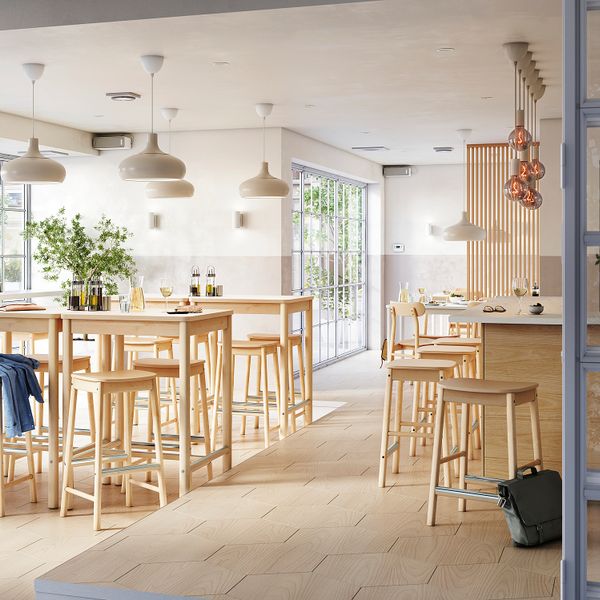 Табурет барный, береза, 63 см IKEA RÖNNINGE РЁННИНГЕ 605.128.99 - фото 4