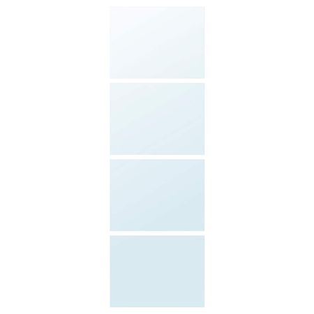 4 панели для рамы раздвижной дверцы, зеркальное стекло 75x236 см IKEA AULI АУЛИ 603.665.48