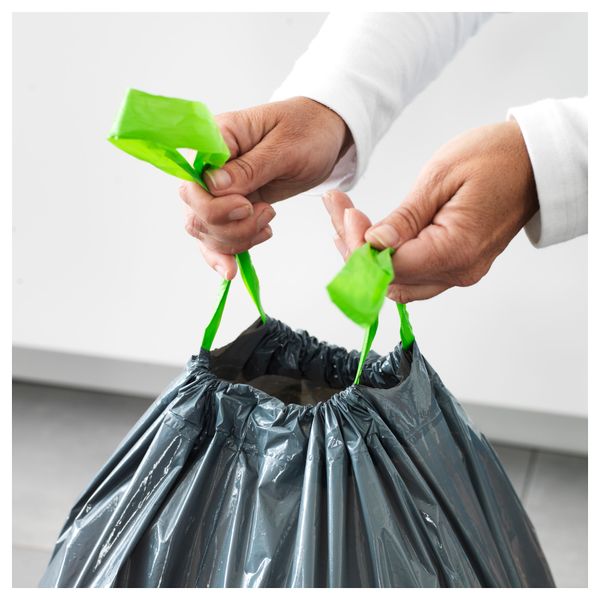 Мешок для мусора ФОРСЛУТАС, серый (46 л) - фото 2