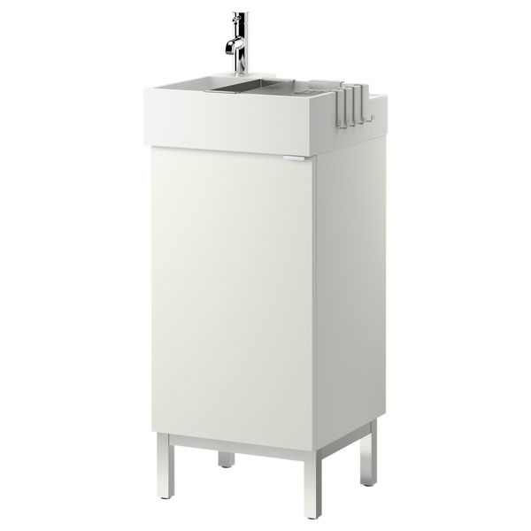 Шкаф под раковину с 1 дверцей ЛИЛЛОНГЕН, белый (40x41x92 см) - фото 1