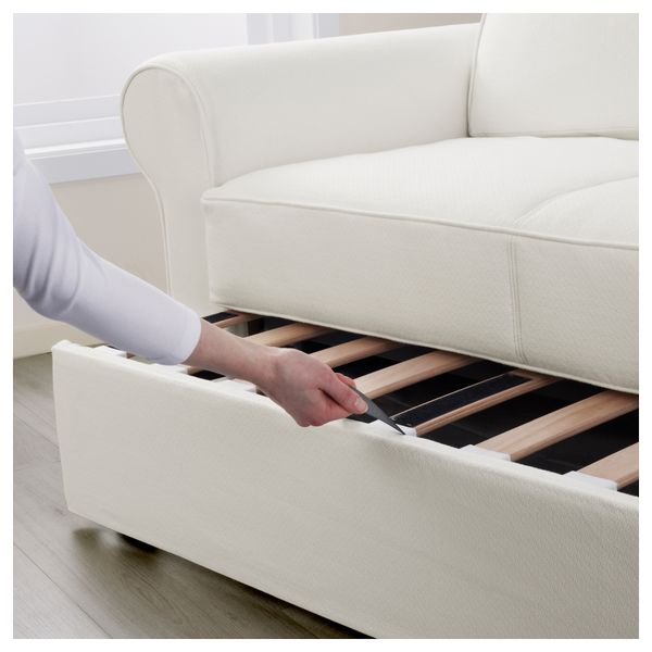 Диван-кровать 2-местная БАККАБРУ, Хильте белый - фото 3