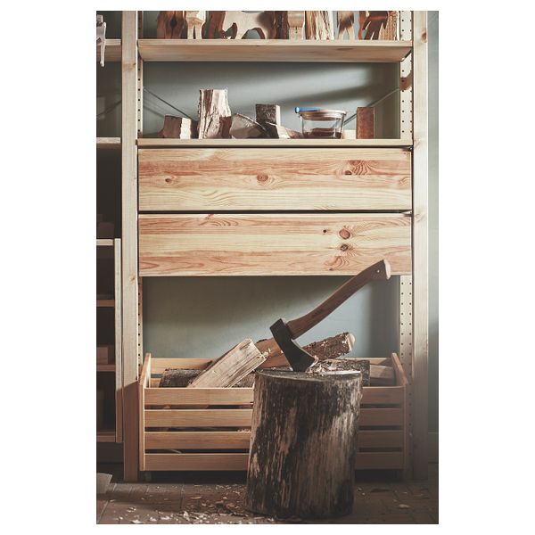 Ящик, сосна 80x30x18 см IKEA IVAR ИВАР 704.889.07 - фото 4