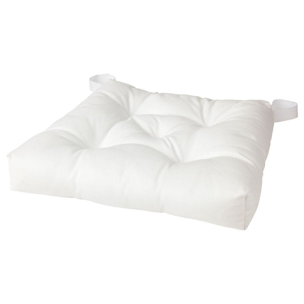 Подушка на стул МАЛИНДА, белый (40/35x38x7 см) - фото 1