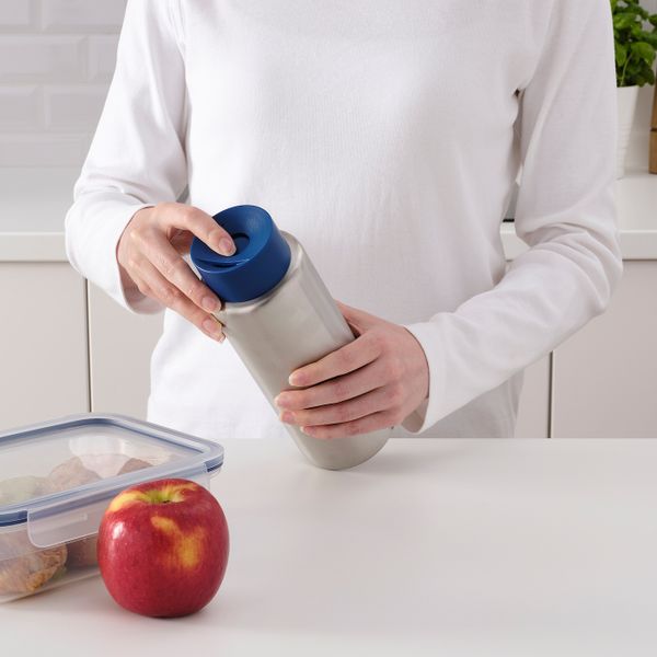 Термокружка, нержавеющая сталь/темно-синий 0.7 л IKEA UNDERSÖKA УНДЕРСОКА 605.135.73 - фото 4