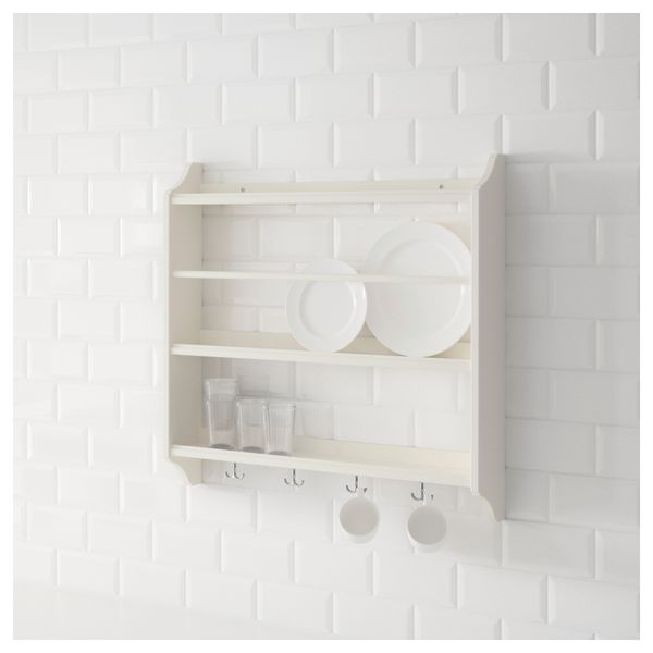 Полка для тарелок СТЕНСТОРП, белый (80x76 см) - фото 2
