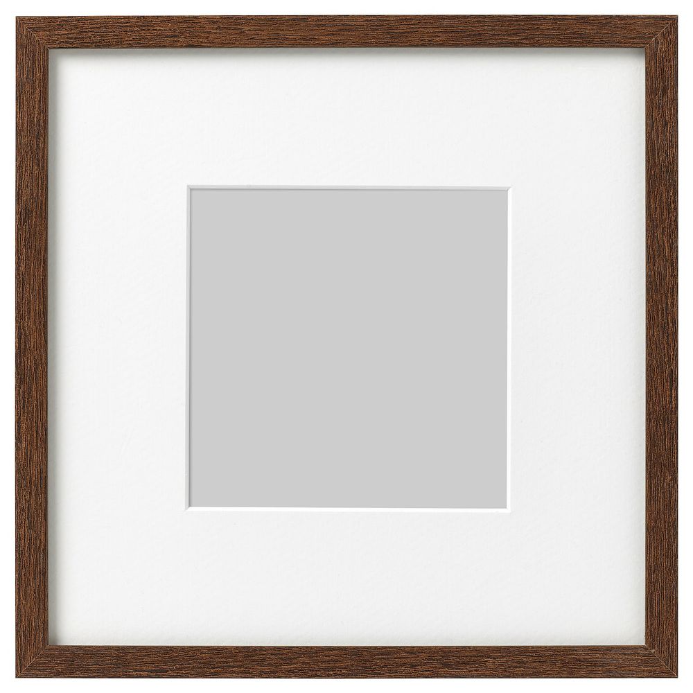 Рама, классический коричневый 23x23 см IKEA HOVSTA ХОВСТА 003.657.83 - фото 1