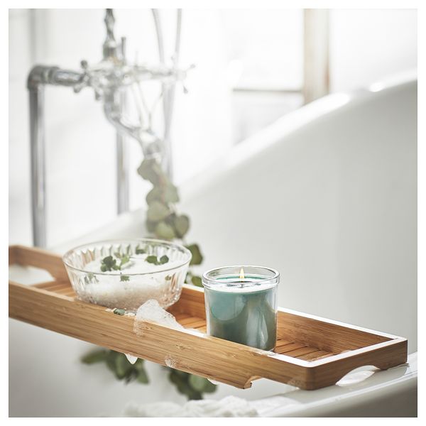 Ароматическая свеча в стакане, Свежая мята, темно-зеленый, 40 ч IKEA AVMÅLA МОЛА 105.023.84 - фото 5